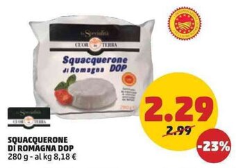PENNY SQUACQUERONE DI ROMAGNA DOP 280 g offerta