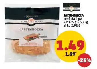 PENNY SALTIMBOCCA conf. da 4 pz 4x 125 g offerta