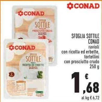 Conad SFOGLIA SOTTILE CONAD 250 g offerta