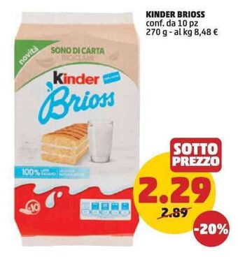 PENNY KINDER BRIOSS conf. da 10 pz 270 g offerta