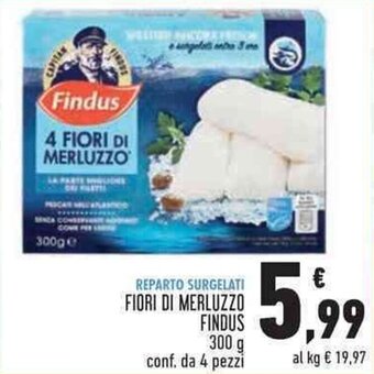 Conad FIORI DI MERLUZZO FINDUS 300 g offerta