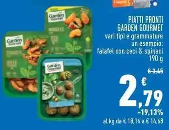 Conad PIATTI PRONTI GARDEN GOURMET 190 g offerta