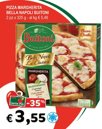 PIZZA MARGHERITA BELLA NAPOLI BUITONI 2 pz x 325 g