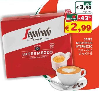 CAFFÈ SEGAFREDO INTERMEZZO 2 pz x 250 g