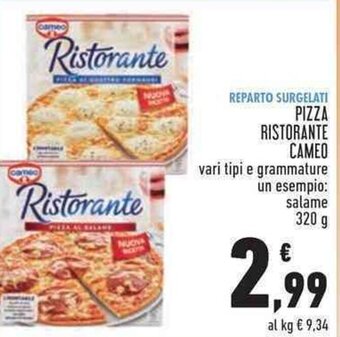 Conad PIZZA RISTORANTE CAMEO 320 g offerta