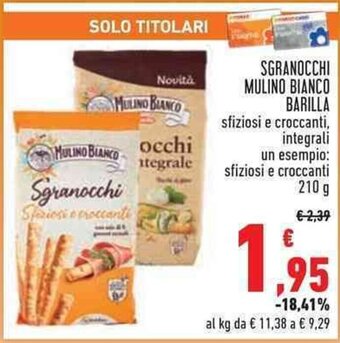 Conad SGRANOCCHI MULINO BIANCO BARILLA 210 g offerta
