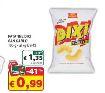 Crai PATATINE DIXI SAN CARLO 105 g offerta