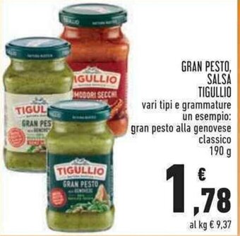 Conad GRAN PESTO, SALSA TIGULLIO 190 g offerta
