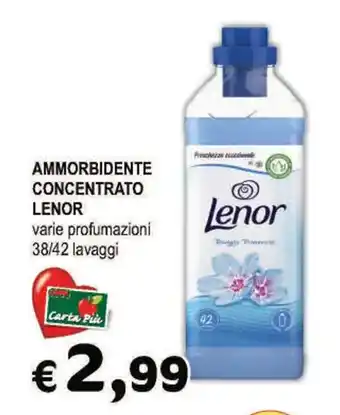 Crai AMMORBIDENTE CONCENTRATO LENOR varie profumazioni 38/42 lavaggi offerta