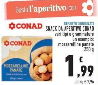 Conad SNACK DA APERITIVO CONAD 250 g offerta