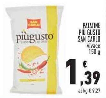 Conad PATATINE PIÙ GUSTO SAN CARLO 150 g offerta