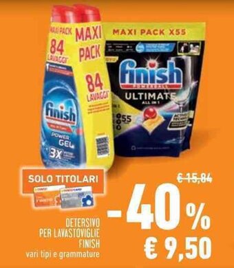 Conad DETERSIVO PER LAVASTOVIGLIE FINISH offerta