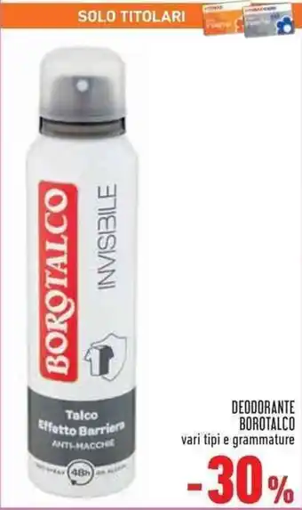 Conad DEODORANTE BOROTALCO offerta