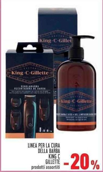 LINEA PER LA CURA DELLA BARBA KING C GILLETTE