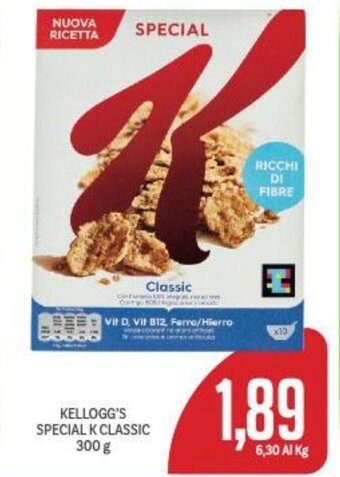 Supermercati Piccolo KELLOGG'S SPECIAL K CLASSIC 300 g offerta