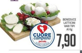 Supermercati Piccolo BENEDUCE LATTICINI VARI TIPI Al Kg offerta