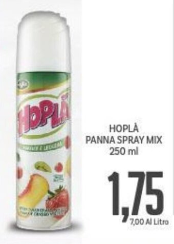 Supermercati Piccolo HOPLA PANNA SPRAY MIX 250 ml offerta