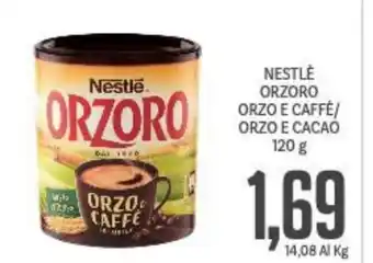 Supermercati Piccolo NESTLÈ ORZORO ORZO E CAFFÈ/ ORZO E CACAO 120 g offerta