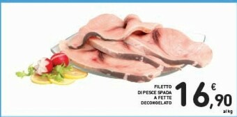Conad Filetto Di Pesce Spada A Fette Decongelato offerta