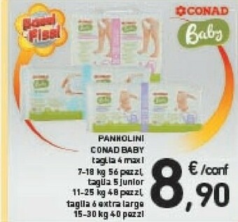 Conad Conad Pannolini offerta