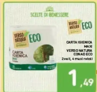 Conad Verso Natura Carta Igienica offerta