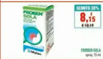 Conad Froben Gola Spray 15 Ml offerta