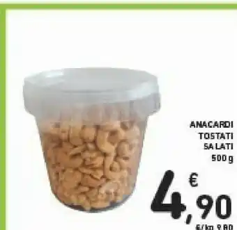 Conad Anacardi Tostati Salati offerta