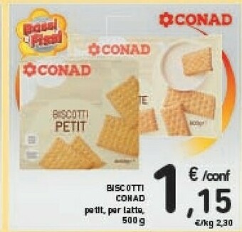 Conad Conad - Biscotti Petit 500 G(ml) offerta