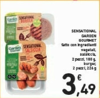 Conad Garden Gourmet - Sensational Salsiccia 180 G(ml) offerta