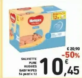 Conad Huggies Salviette Pure offerta