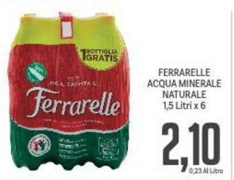 FERRARELLE ACQUA MINERALE NATURALE 1,5 Litri x 6