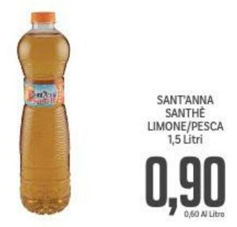 Supermercati Piccolo SANT'ANNA SANTHE LIMONE/PESCA 1,5 Litri offerta