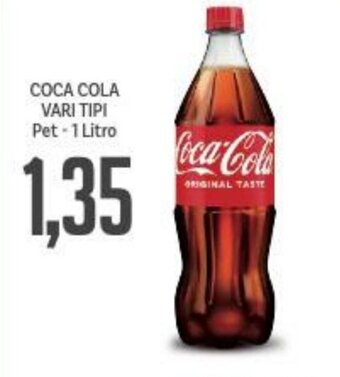 Supermercati Piccolo COCA COLA VARI TIPI Pet - 1 Litro offerta