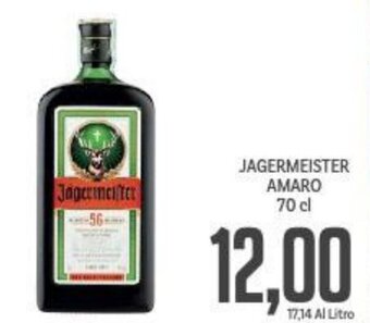 Supermercati Piccolo JAGERMEISTER AMARO 70 cl offerta