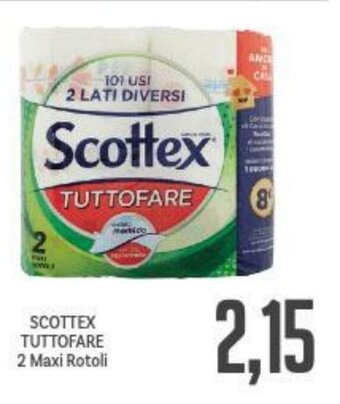 Supermercati Piccolo SCOTTEX TUTTOFARE 2 Maxi Rotoli offerta
