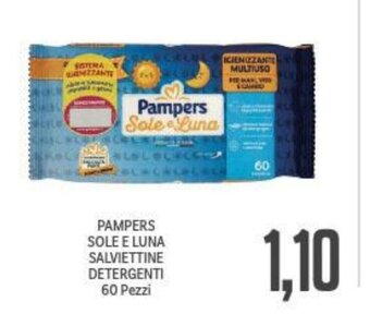 Supermercati Piccolo PAMPERS SOLE E LUNA SALVIETTINE DETERGENTI 60 Pezzi offerta
