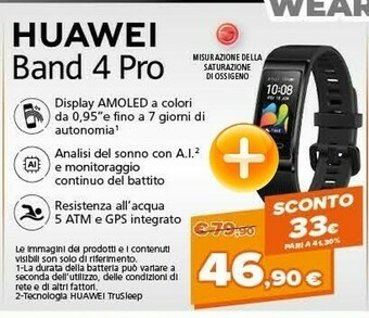 Expert Huawei Band 4 Pro offerta