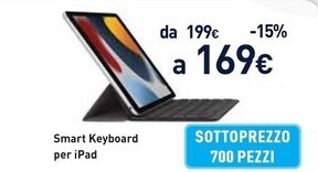 Unieuro Apple smart keyboard per ipad offerta