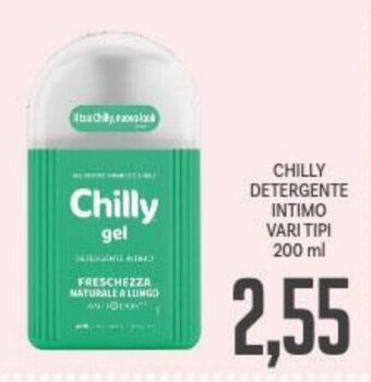 Supermercati Piccolo CHILLY DETERGENTE INTIMO VARI TIPI 200 ml offerta