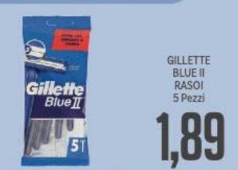 Supermercati Piccolo Gillette Blue II RASOI 5 Pezzi offerta
