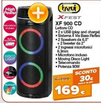 Expert Trevi XFest XF 900 CD Lettore offerta