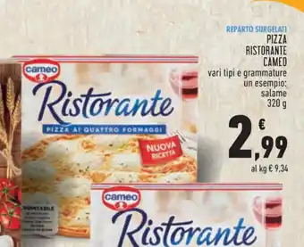 Conad Superstore PIZZA Ristorante Cameo 320 g offerta