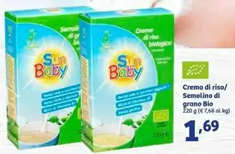 In'S Mercato Sun Baby Crema Di Riso offerta