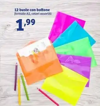 In'S Mercato 12 Buste Con Bottone offerta