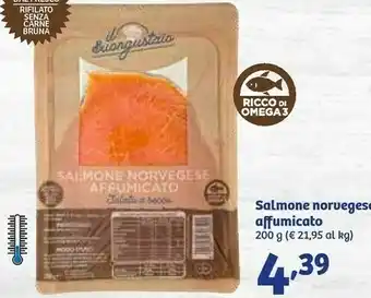 In'S Mercato Il buongustaio Salmone Norvegese Affumicato 200g offerta