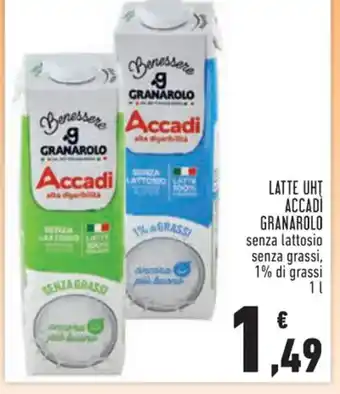 Conad Superstore LATTE UHT ACCADI GRANAROLO 1 l offerta