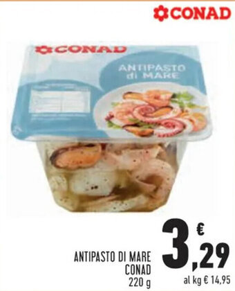 Conad Superstore ANTIPASTO DI MARE CONAD 220 g offerta