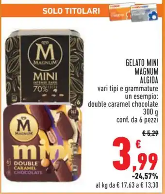 Conad Superstore GELATO MINI MAGNUM ALGIDA 300 g offerta