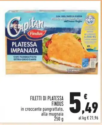 Conad Superstore FILETTI DI PLATESSA FINDUS 250 g offerta