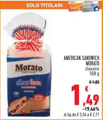 AMERICAN SANDWICH MORATO 550 g